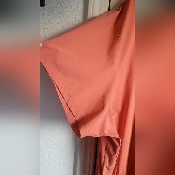 Duluth Trading Co Women’s 3x Flexcellence Orange Dress Midi Length - Picture 3 of 6